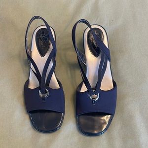 Blue dressy sandal